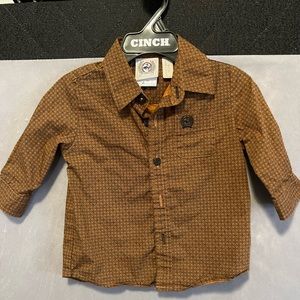 Infant Western Button Up Shirt - Cinch - 6/12 Months